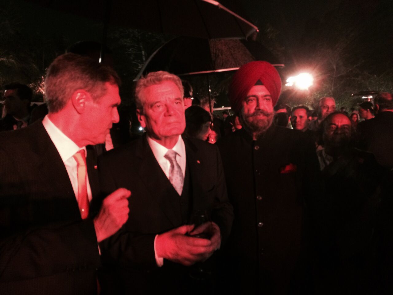 Mr. Dalbir Singh chairman one globe with Joachim Gauck President of Germany